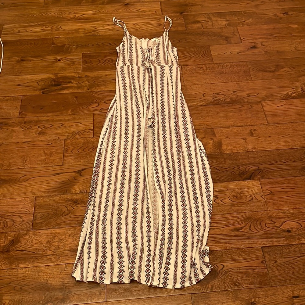 Romper with long skirt